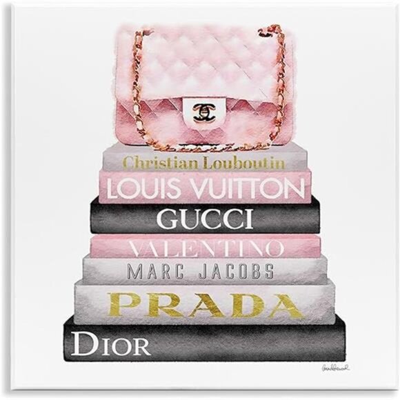 The Stupell Home Decor Collection Watercolor High Fashion Bookstack - Picture 7 of 7